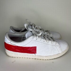 Nike Air Jordan 1 Low Centre Court White University Red Size 12 DJ2756-101